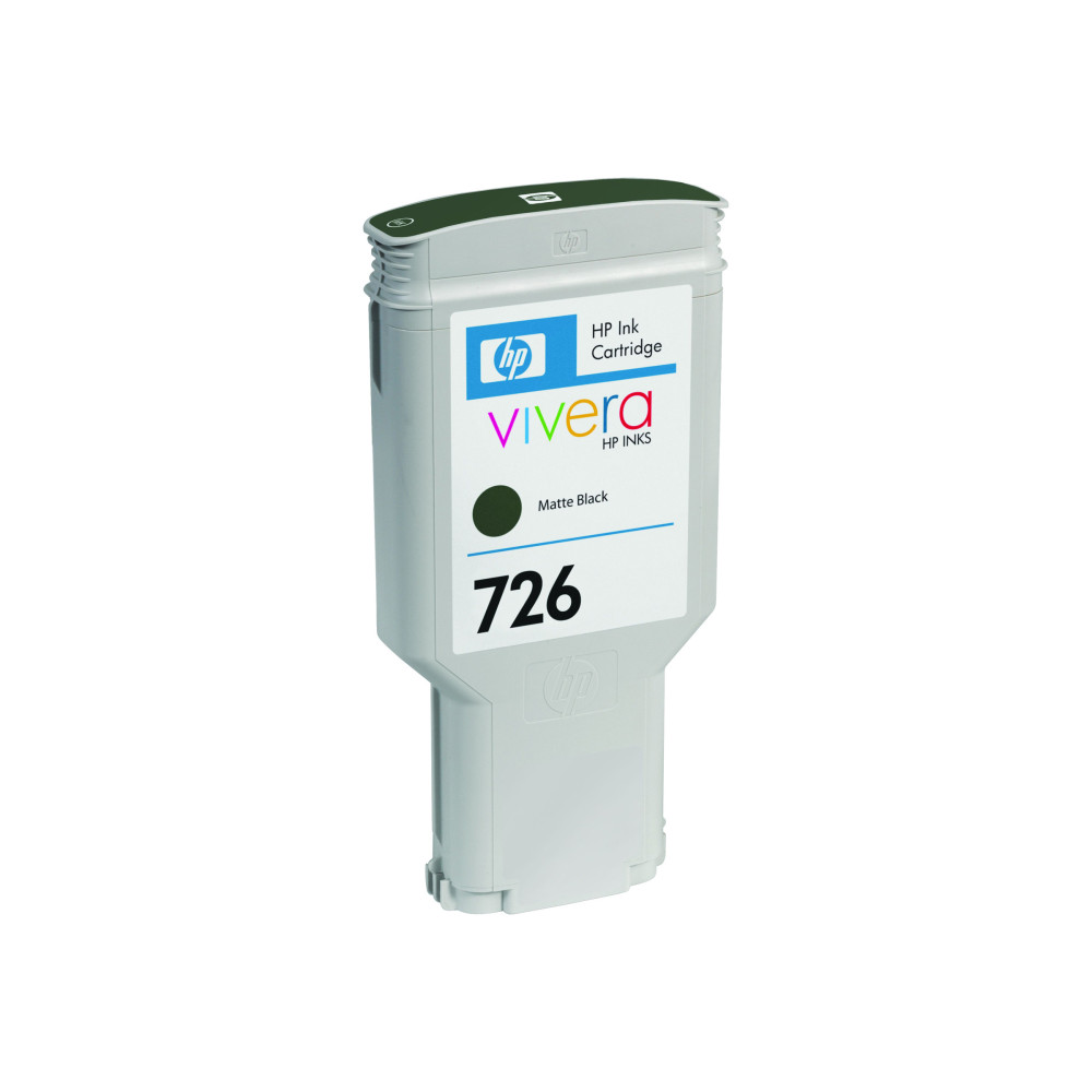 Produktbild för HP 726 - mattsvart - original - DesignJet - bläckpatron