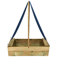 Produktbild för Sandlåda med tak 80x60x97,5 cm impregnerad furu