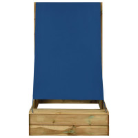 Produktbild för Sandlåda med tak 80x60x97,5 cm impregnerad furu