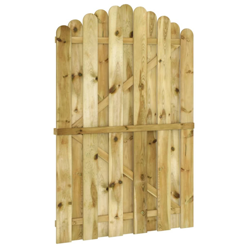 Produktbild för Trädgårdsgrind impregnerad furu 100x150 cm