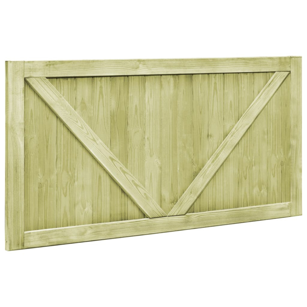 Produktbild för Trädgårdsgrindar 2 st impregnerad furu 300x75 cm