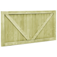 Produktbild för Trädgårdsgrindar 2 st impregnerad furu 300x75 cm