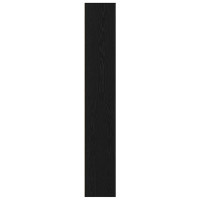 Produktbild för Bokhylla svart ek 80x30x189 cm konstruerat trä