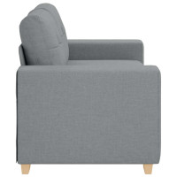 Produktbild för Loveseat soffa ljusgrå 160x77x82 cm tyg
