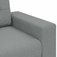 Produktbild för Loveseat soffa ljusgrå 160x77x82 cm tyg