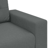 Produktbild för Loveseat soffa mörkgrå 160x77x82 cm tyg