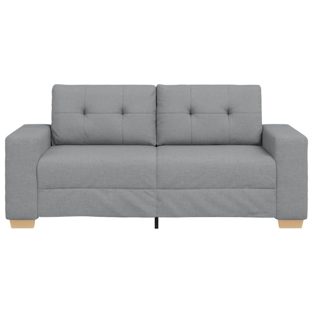 Produktbild för Loveseat soffa ljusgrå 180x77x82 cm tyg