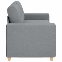 Produktbild för Loveseat soffa ljusgrå 180x77x82 cm tyg