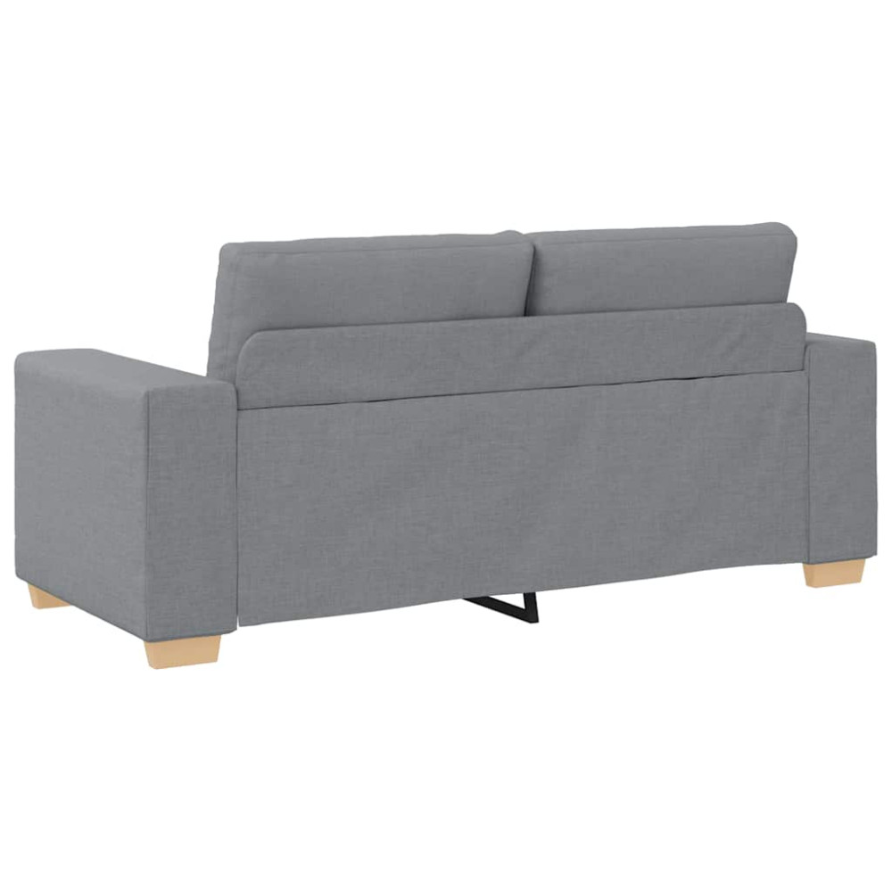 Produktbild för Loveseat soffa ljusgrå 180x77x82 cm tyg