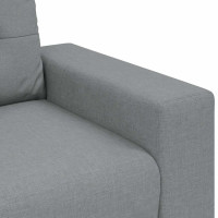 Produktbild för Loveseat soffa ljusgrå 180x77x82 cm tyg