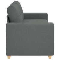 Produktbild för Loveseat soffa mörkgrå 180x77x82 cm tyg