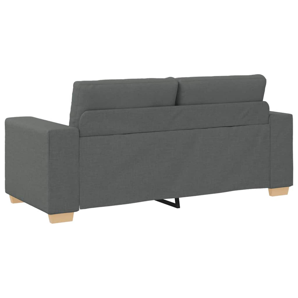 Produktbild för Loveseat soffa mörkgrå 180x77x82 cm tyg