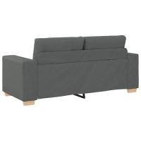 Produktbild för Loveseat soffa mörkgrå 180x77x82 cm tyg