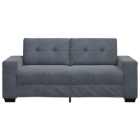 Produktbild för Loveseat soffa mörkgrå 180x77x82 cm sammet