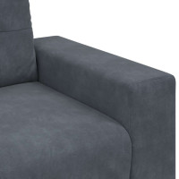 Produktbild för Loveseat soffa mörkgrå 180x77x82 cm sammet