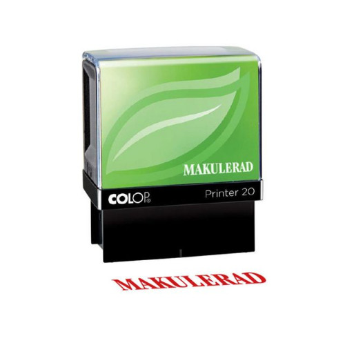 COLOP Stämpel standardtext COLOP MAKULERAD Röd