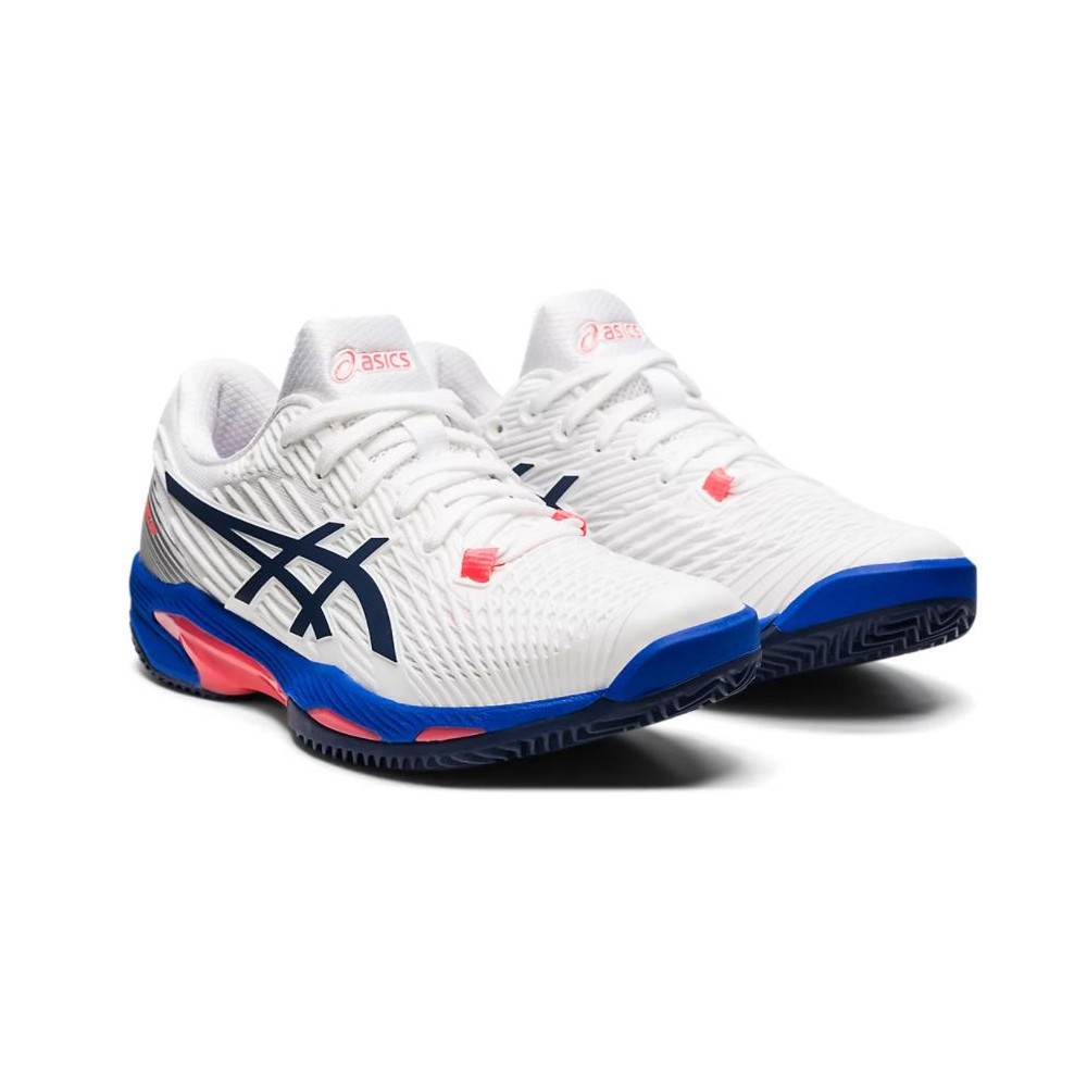 Produktbild för ASICS Solution Speed FF Wh/Bl Clay/Padel Women (Skadad yttre förpackning)