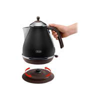 Produktbild för De'Longhi Icona Vintage KBOV 2001.BK - vattenkokare - svart