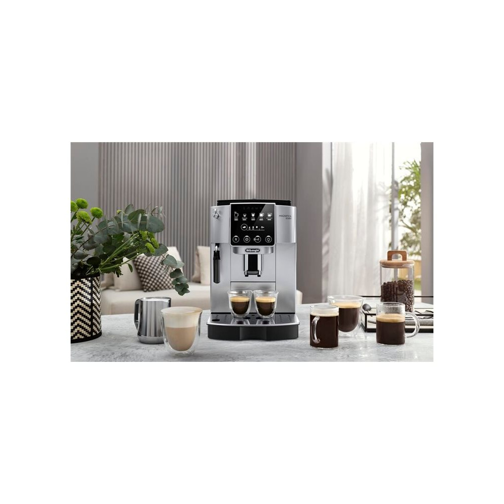 Produktbild för De'Longhi Magnifica Start ECAM220.30.SB - automatisk kaffekokare med mjölkskummare - 15 bar - svart silver
