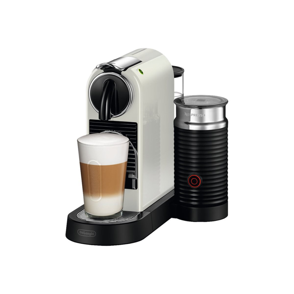 Produktbild för De'Longhi Nespresso CitiZ EN 267.WAE - kaffemaskin med mjölkskummare - 19 bar - vit