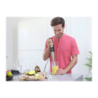 Produktbild för Braun Multiquick 9 MQ 9187XLI - handmixer - premiumsvart/borstat rostfritt stål