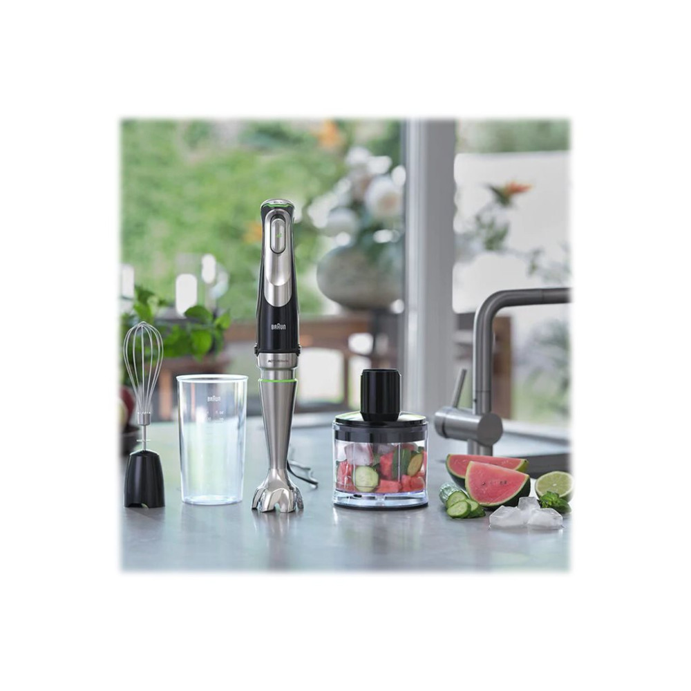 Produktbild för Braun Multiquick 9 MQ 9135XI - handmixer - premiumsvart/borstat rostfritt stål