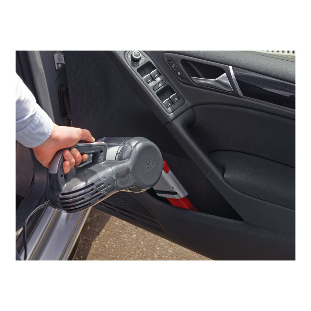 Produktbild för Black & Decker DustBuster Pivot Auto PV1200AV-XJ - dammsugare - handhållen - röd/grå