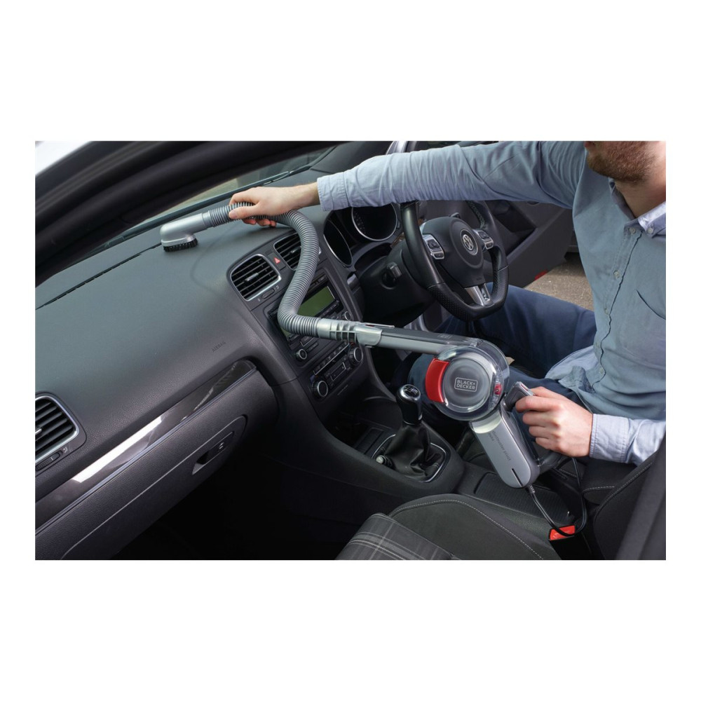 Produktbild för Black & Decker DustBuster Pivot Auto PV1200AV-XJ - dammsugare - handhållen - röd/grå