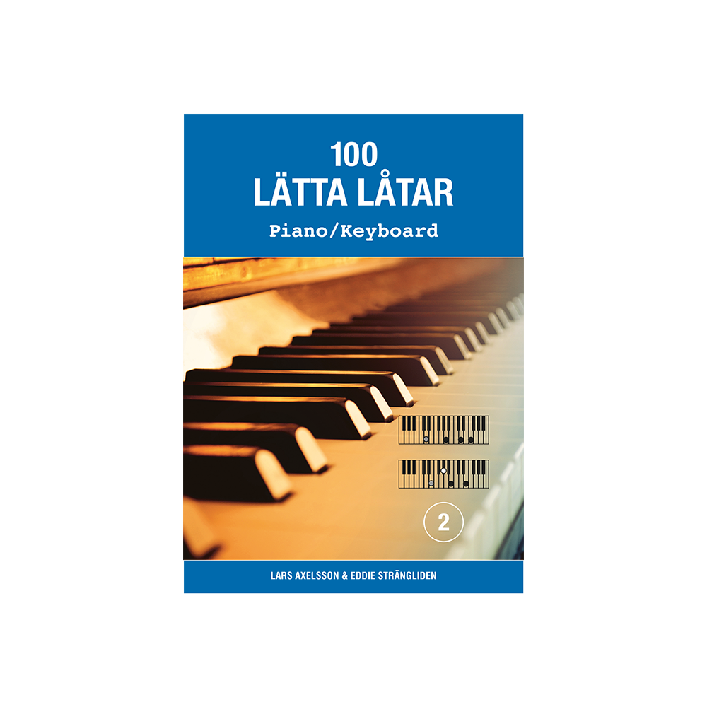 Produktbild för 100 lätta låtar piano/keyboard 2 (häftad)