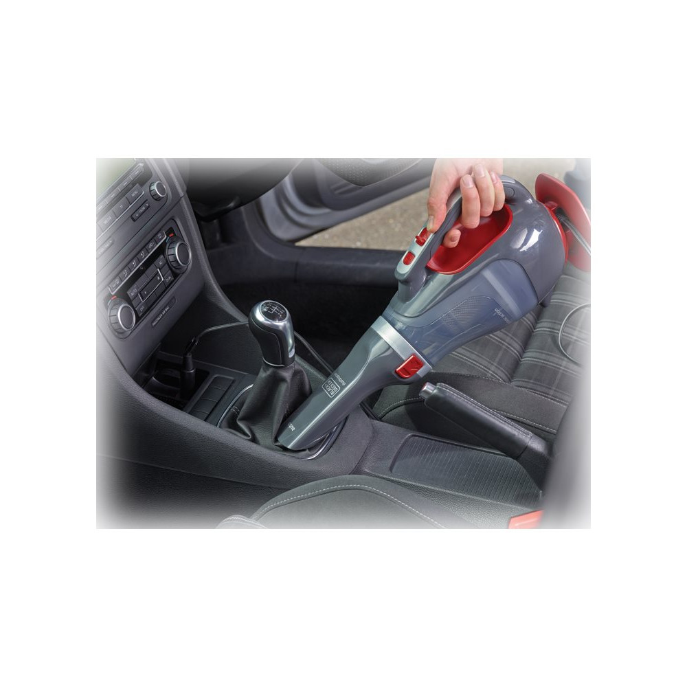 Produktbild för Black & Decker DustBuster Auto ADV1200 - dammsugare - handhållen - röd/grå