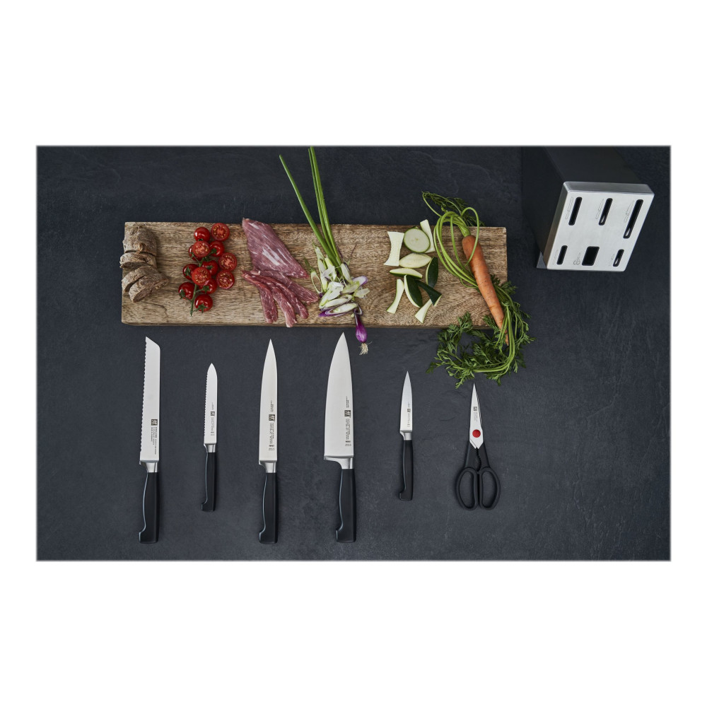 Produktbild för ZWILLING Four Star - knivblock och knivuppsättning - 7 st.