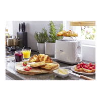 Produktbild för Philips Daily Collection HD2581 - brödrost - vit