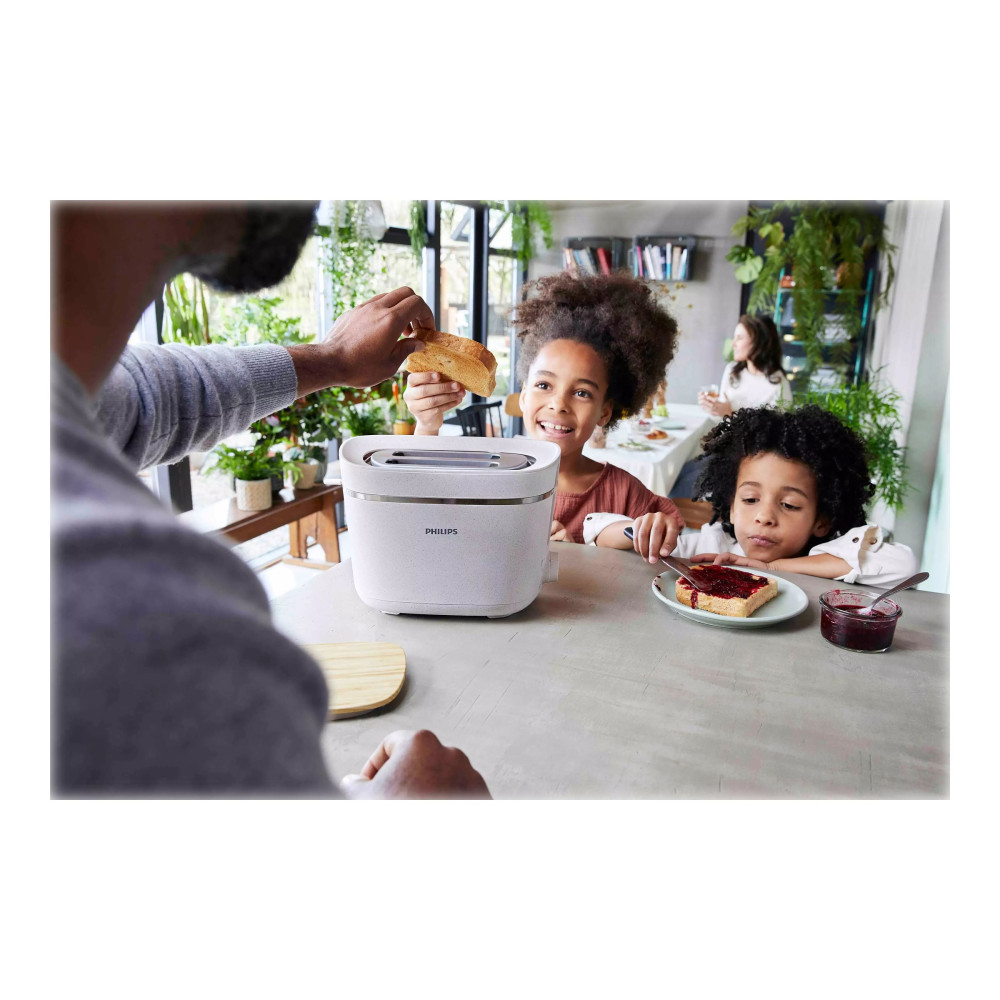 Produktbild för Philips 5000 Series HD2640 Eco Conscious Edition - brödrost - matt silkesvit