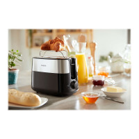 Produktbild för Philips Daily Collection HD2516 - brödrost - svart