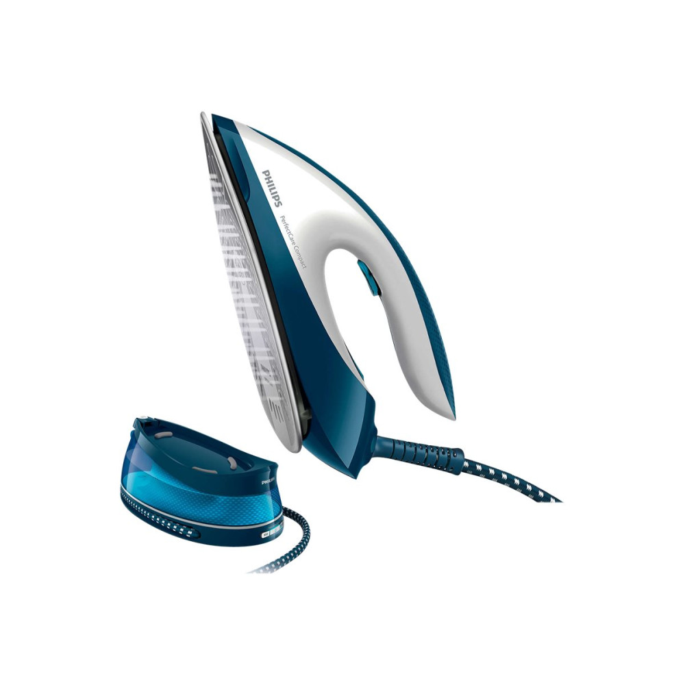 Produktbild för Philips PerfectCare Compact GC7840 - strykjärn med separat ånggenerator - sula SteamGlide