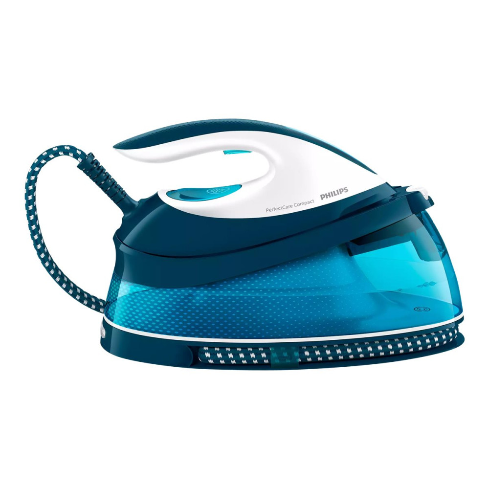Produktbild för Philips PerfectCare Compact GC7840 - strykjärn med separat ånggenerator - sula SteamGlide