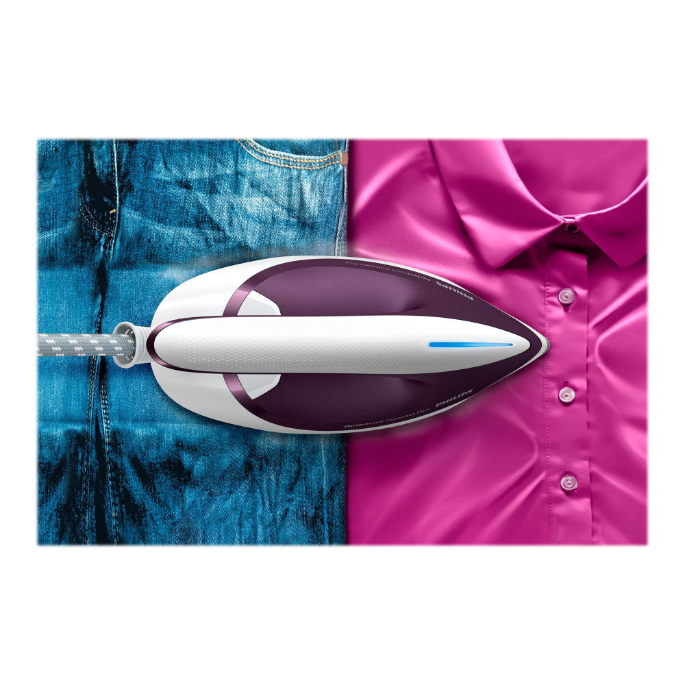 Produktbild för Philips PerfectCare Compact Plus GC7933 - strykjärn med separat ånggenerator - sula SteamGlide Plus