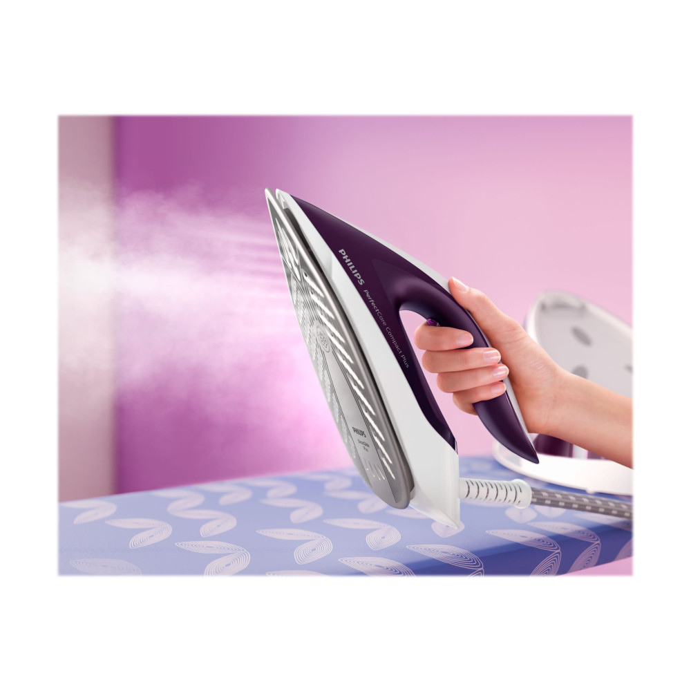 Produktbild för Philips PerfectCare Compact Plus GC7933 - strykjärn med separat ånggenerator - sula SteamGlide Plus