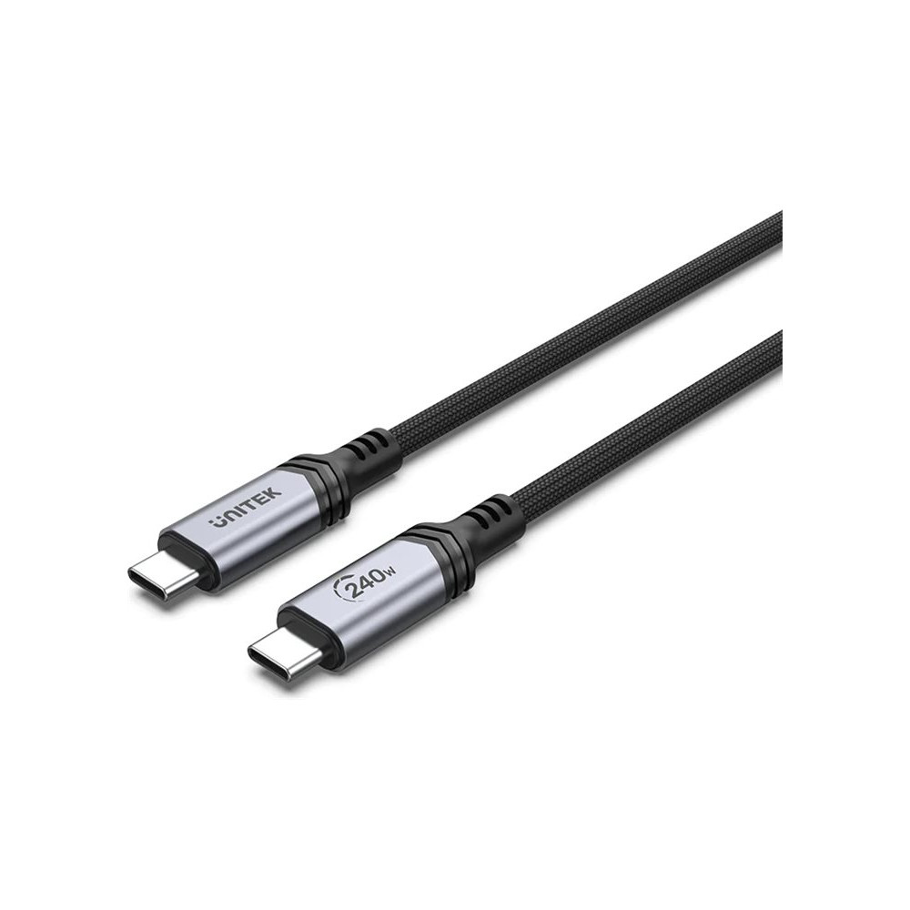 Produktbild för Unitek - USB typ C-kabel - 24 pin USB-C till 24 pin USB-C - 2 m