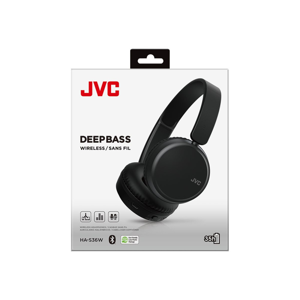 Produktbild för JVC HA-S36W - hörlurar med mikrofon
