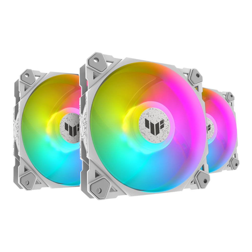 Produktbild för ASUS TUF Gaming TF120 ARGB - White Edition - lådfläkt
