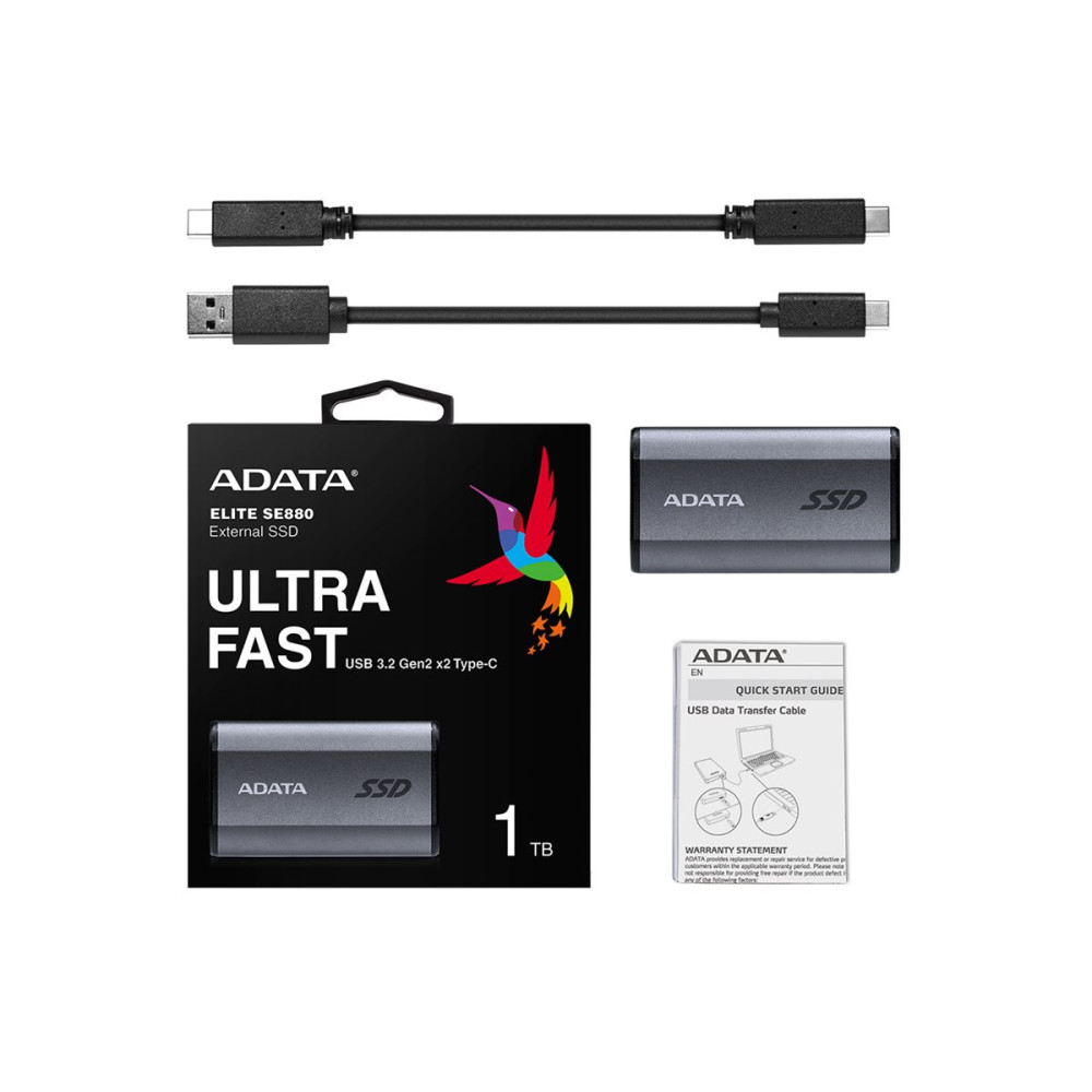 Produktbild för ADATA SE880 - SSD - 1 TB - USB 3.2 Gen 2