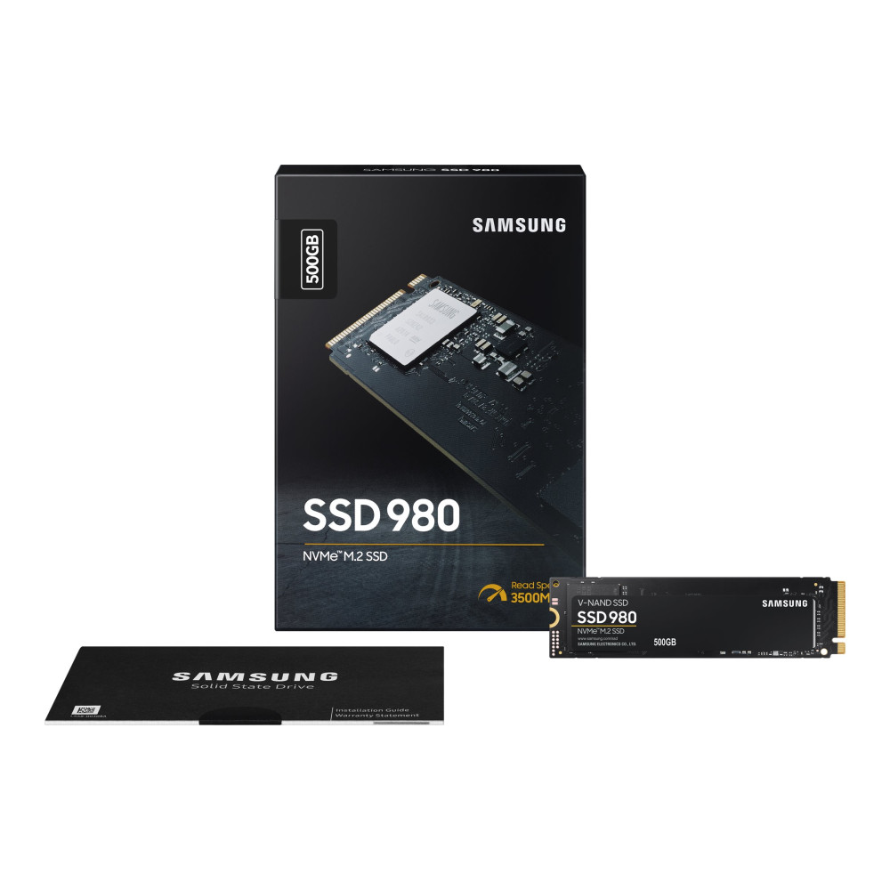 Produktbild för Samsung 980 MZ-V8V500BW - SSD - 500 GB - PCIe 3.0 x4 (NVMe)