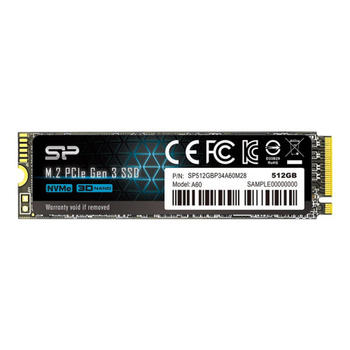 Silicon Power SILICON POWER P34A60 - SSD - 512 GB - PCIe 3.0 x4 (NVMe)