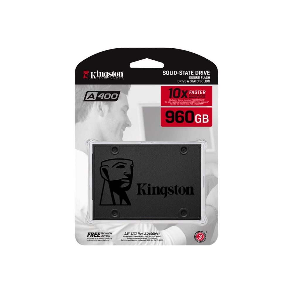 Produktbild för Kingston A400 - SSD - 960 GB - SATA 6Gb/s