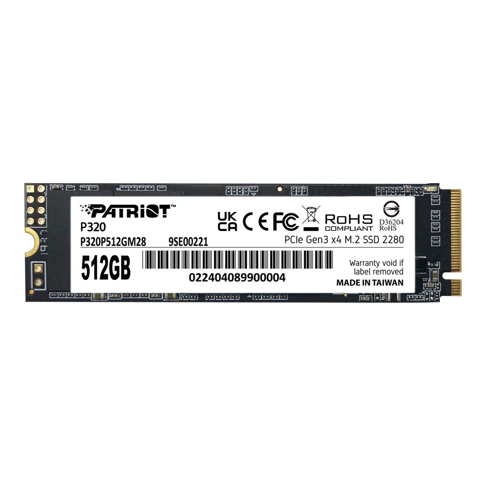 Produktbild för Patriot P320 - SSD - 512 GB - PCIe 3.0 x4 (NVMe)