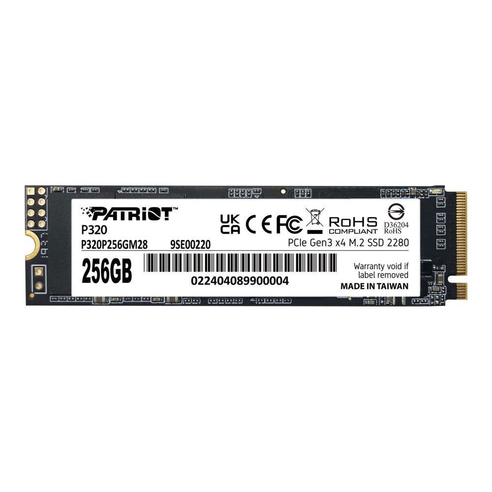 Produktbild för Patriot P320 - SSD - 256 GB - PCIe 3.0 x4 (NVMe)
