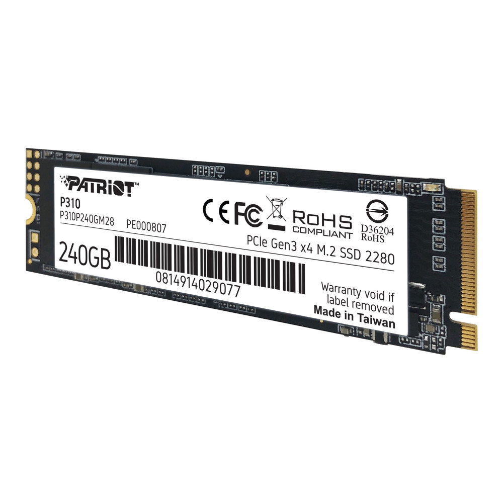Produktbild för Patriot P310 - SSD - 240 GB - PCIe 3.0 x4 (NVMe)