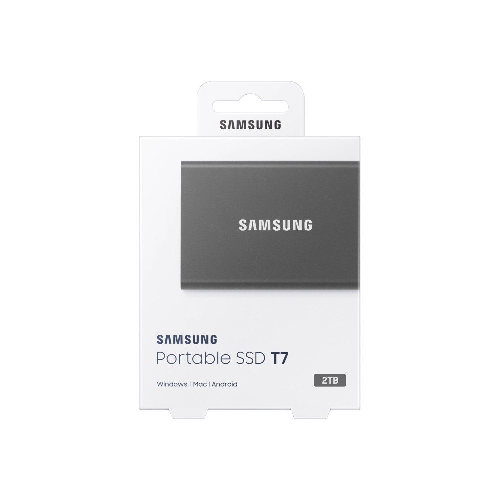 Produktbild för Samsung T7 MU-PC2T0T - SSD - 2 TB - USB 3.2 Gen 2