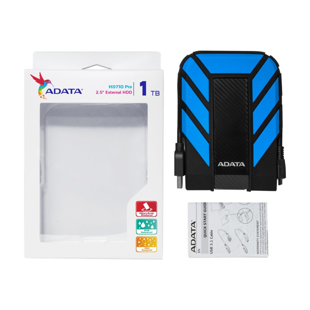 Produktbild för ADATA HD710P - hårddisk - 1 TB - USB 3.1